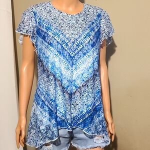 89th Madison Rhinestone Embellished Blouse